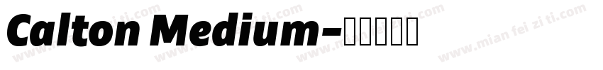 Calton Medium字体转换